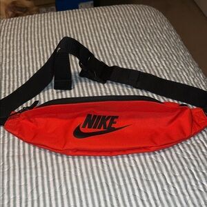Nike Red and Black Waist Pack